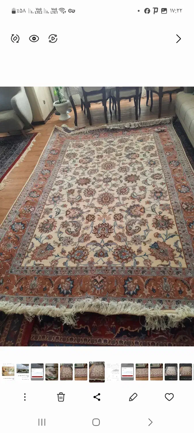 یک جفت فرش دست بافت ۶ متری|فرش|مشهد, سعد آباد|دیوار