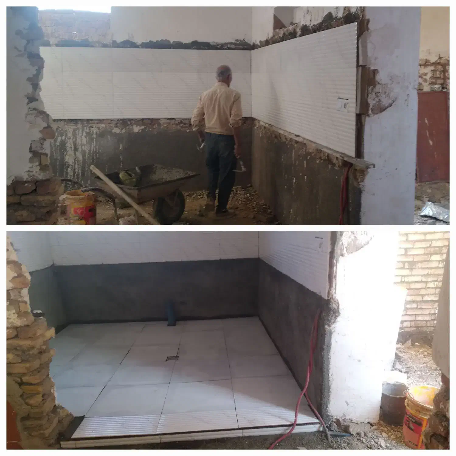 خاک گچ و گچ و...|خدمات پیشه و مهارت|سلامی, |دیوار