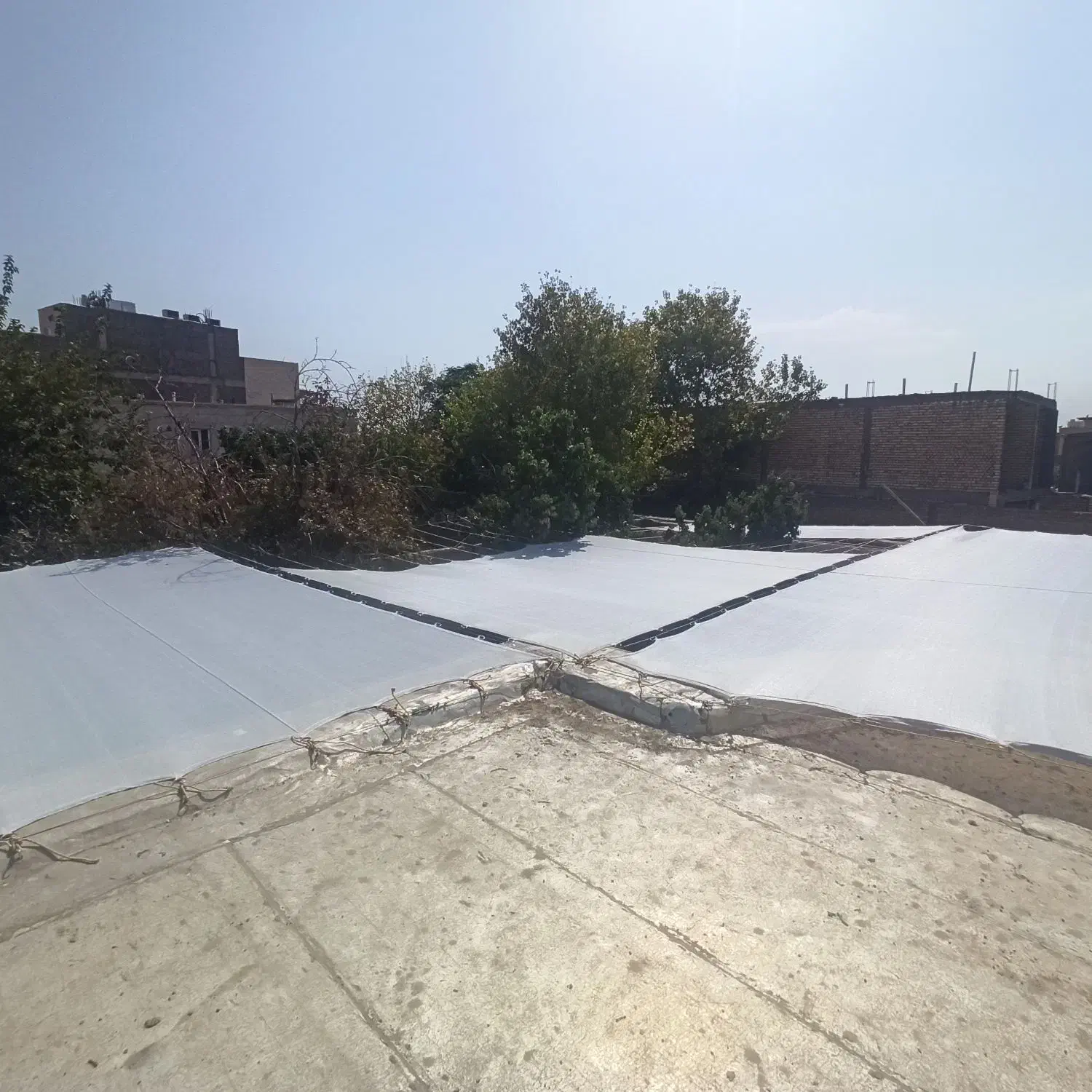 نصب و دوخت تور سایبان و برزنت و پاکت|خدمات پیشه و مهارت|کاشان, شهرک فرهنگیان|دیوار