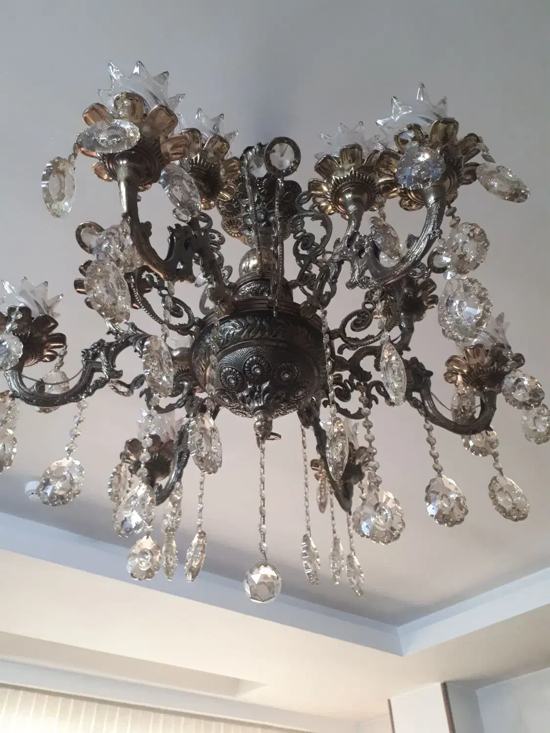 لوستربرنز ۱۲ شاخه|لوستر و چراغ آویز|قم, آزادگان|دیوار