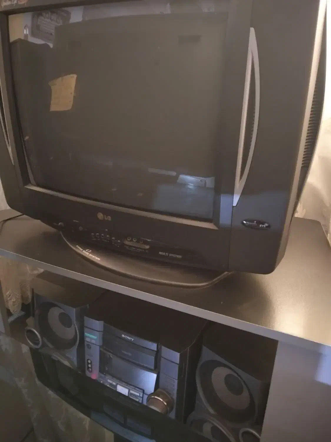 تلویزیون .ضبط.میز چوبی و شیشه ایی|تلویزیون و پروژکتور|گنبد کاووس, |دیوار