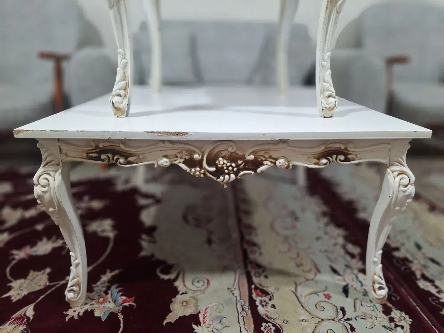 ست ۳ تیکه جلو مبلی و عسلی رنگ سفید|مبلمان خانگی و میز عسلی|تهران, تهرانسر شمالی|دیوار