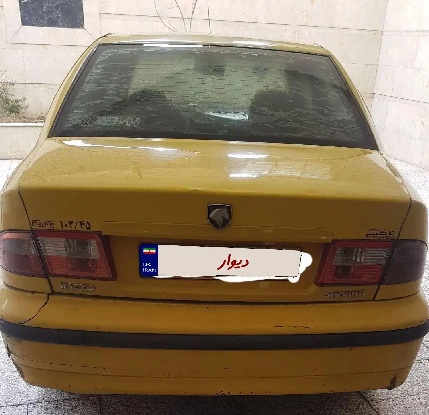 تاکسی سمند۹۳|خودرو سواری و وانت|مشهد, ولیعصر (شهرک غرب)|دیوار