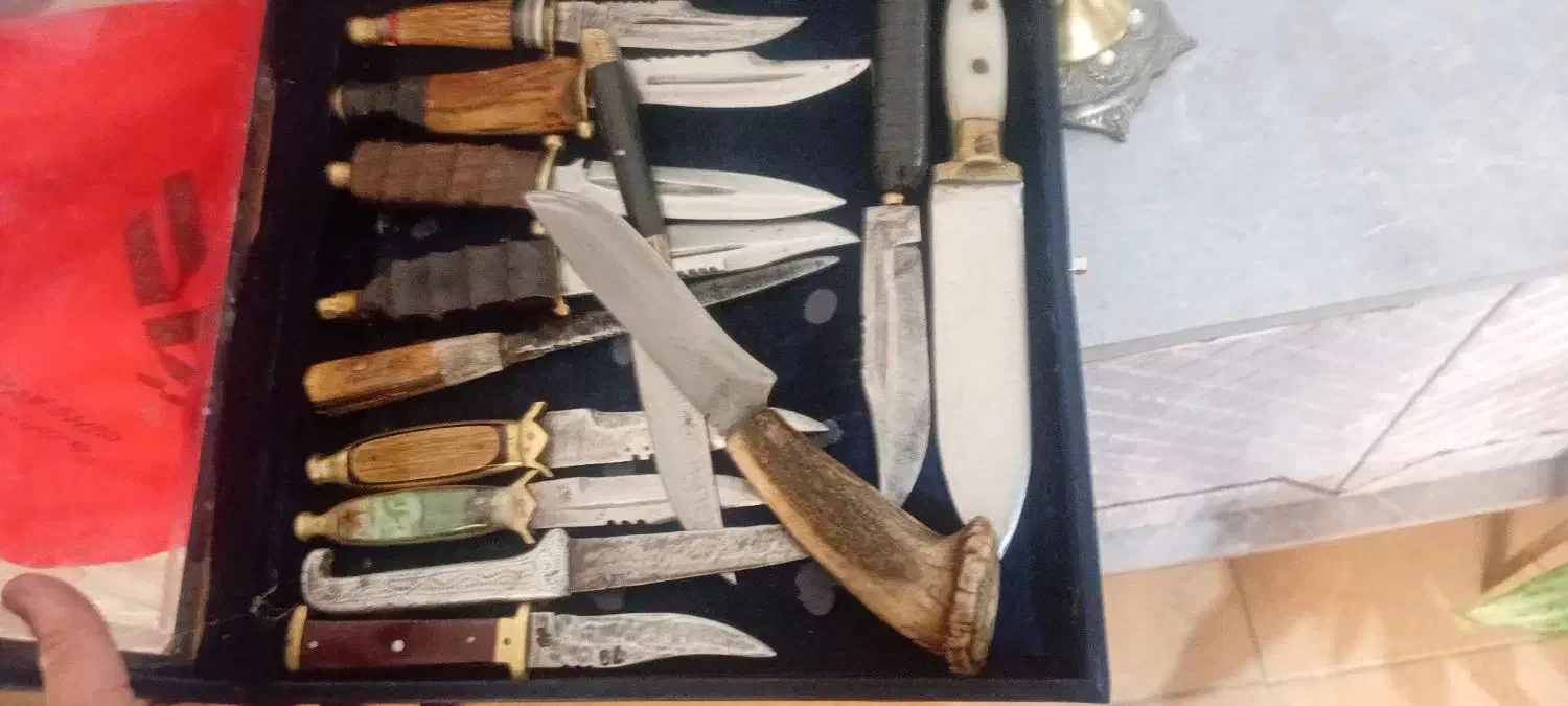 مجموعه کلکسیون چاقو قدیمی|کوهنوردی و کمپینگ|گرگان, |دیوار