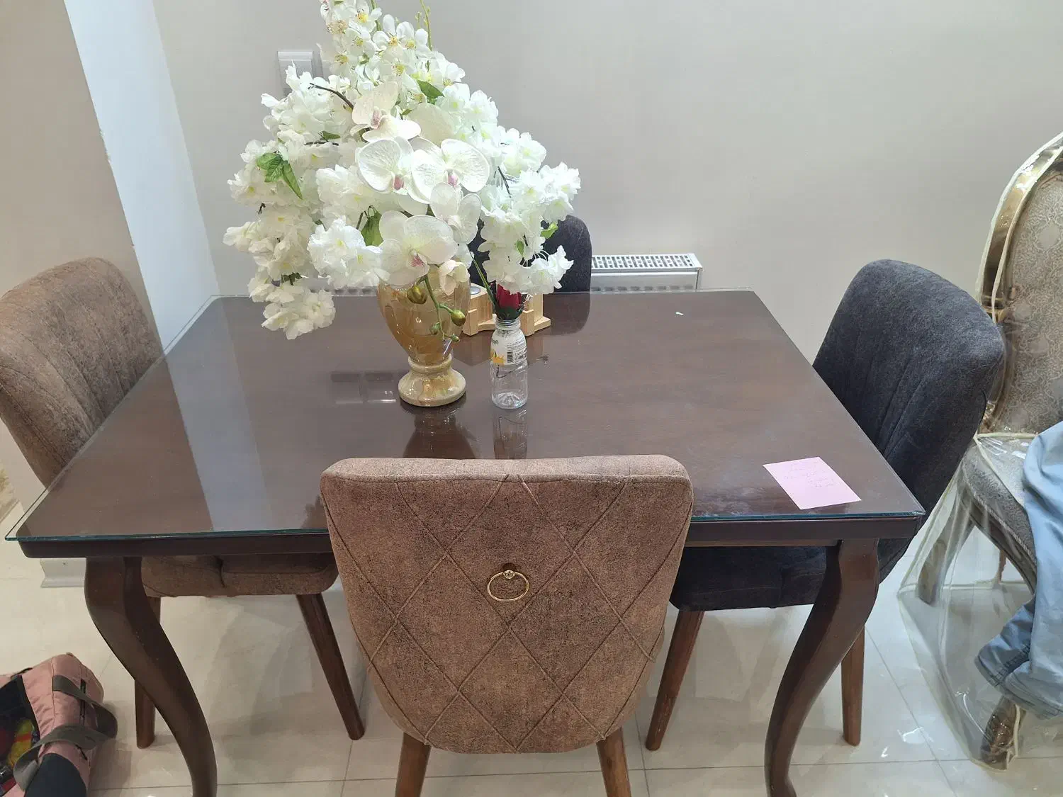 میز نهارخوری ۴نفره شیک چوبی|میز و صندلی غذاخوری|اصفهان, احمدآباد|دیوار