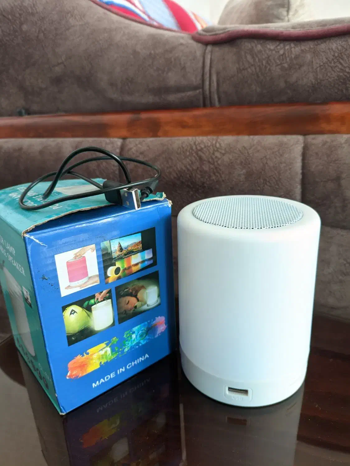 اسپیکر استوانه ای بلوتوث تمام لمسی|پخشکننده همراه|اردبیل, |دیوار