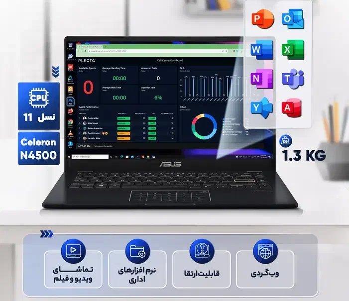 لپ تاپ ایسوس 2025 دانشجویی|رایانه همراه|شاهینشهر, خبرنگار|دیوار