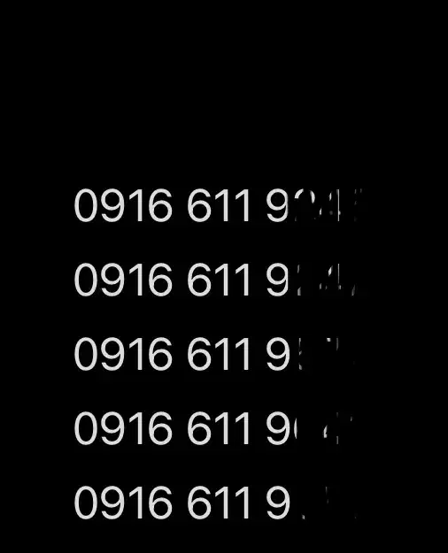 0916.611|سیم‌کارت|اهواز, آریاشهر|دیوار