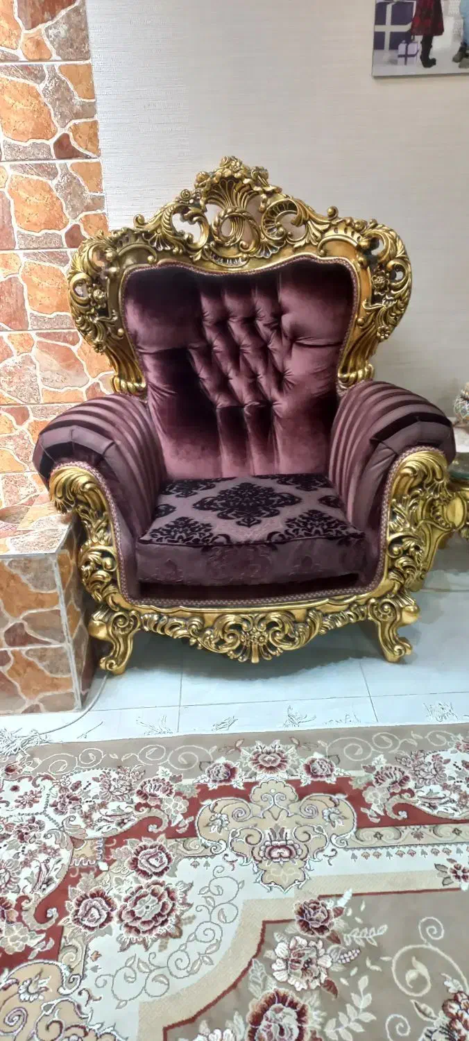 مبل ۹ نفره تمام استیل بابهترین متریال پارچه ترک|مبلمان خانگی و میز عسلی|کوهسار (البرز), |دیوار