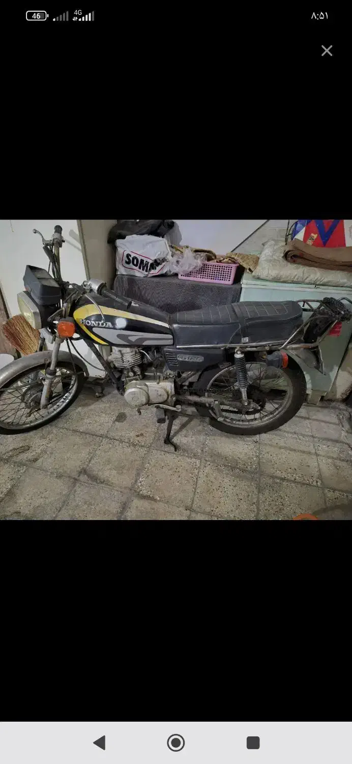 موتور ژاپن پلاک قدیم مزایده سپاه بابرگه اوراق|موتورسیکلت|ورامین, شهرک فجر|دیوار