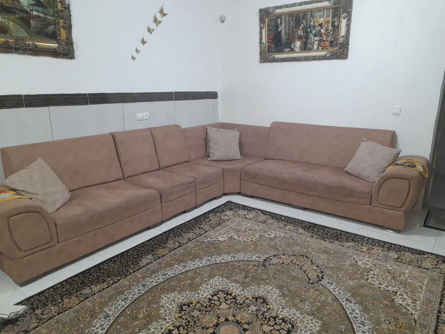 مبل ال راحتی|مبلمان خانگی و میز عسلی|رباطکریم, آدران|دیوار