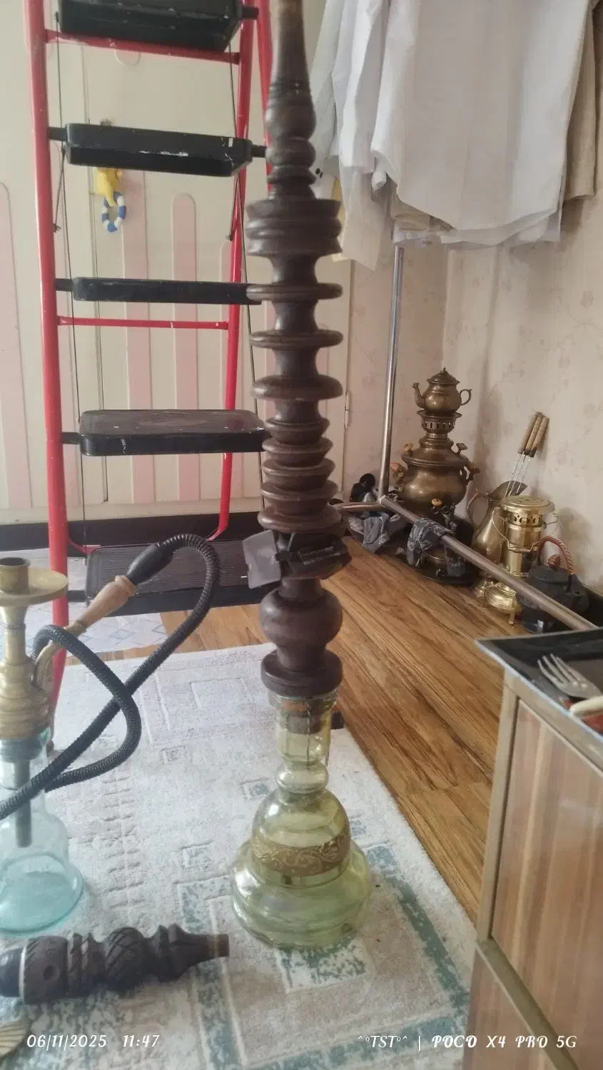 قلیون برنج. چوبی. معمولی. زیر قیمت|صنایع دستی و سایر لوازم تزئینی|کرج, شهرک فهمیده|دیوار