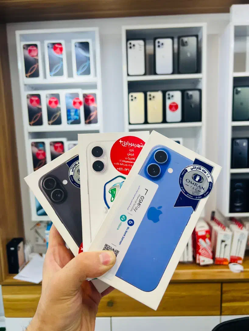 آیفون ۱۶ ۱۲۸ گیگ صفر ۱۸ ماه گارانتی اقساطی|موبایل|رشت, بازار|دیوار