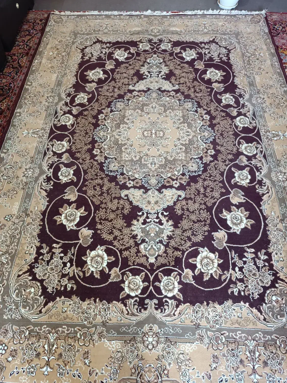 فوری سه عدد فرش شش متری مثل هم|فرش|فومن, |دیوار