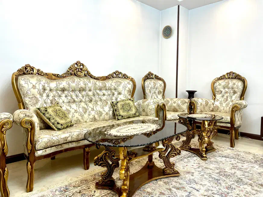 مبل استیل سلطنتی ۹ نفره درحدنو|مبلمان خانگی و میز عسلی|تهران, فردوس|دیوار