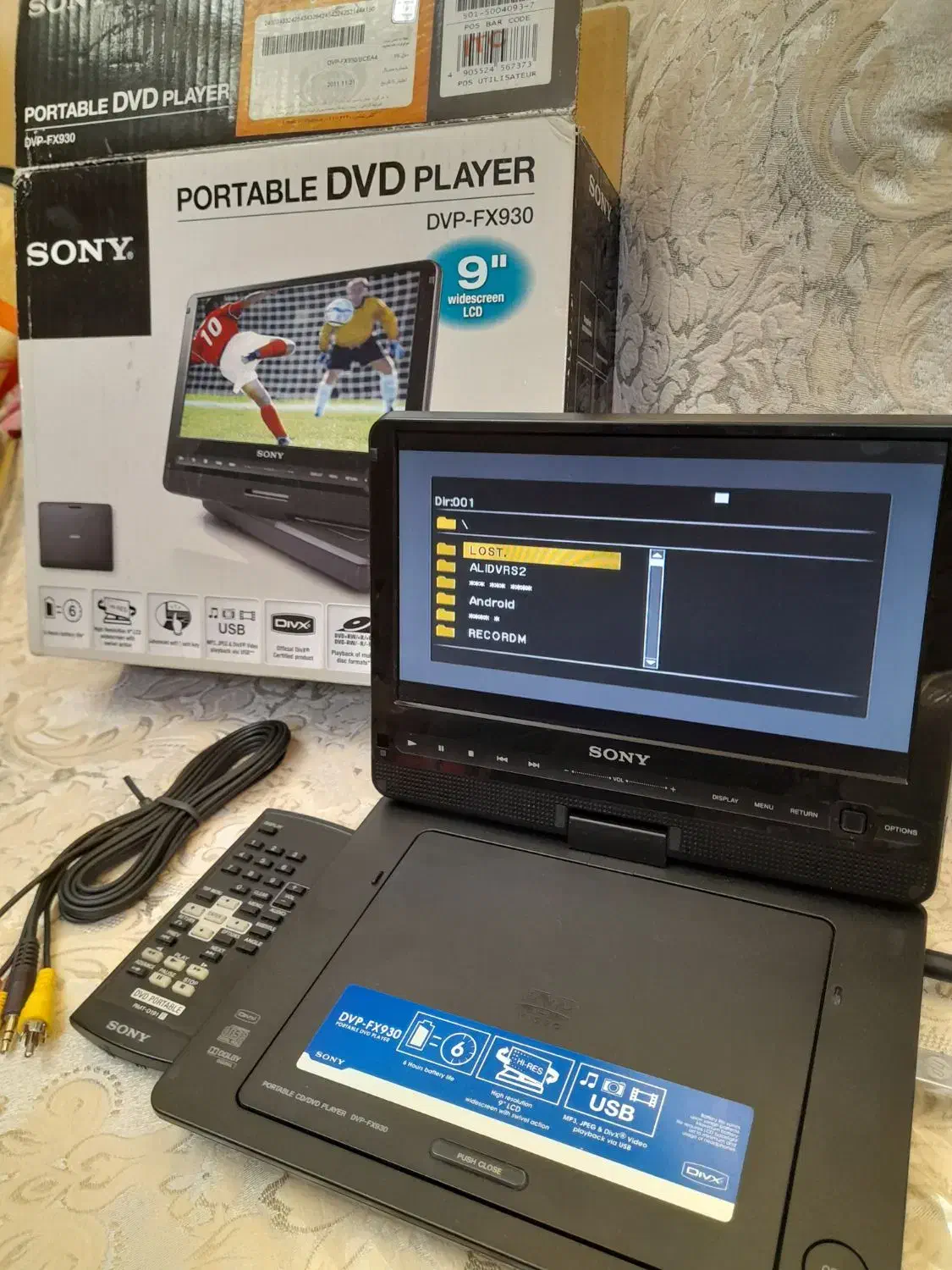 دی وی دی لبتابی پرتابل سونی اصل ژاپن FX930|پخشکننده DVD و ویدیو|ری, منصوریه منگل|دیوار