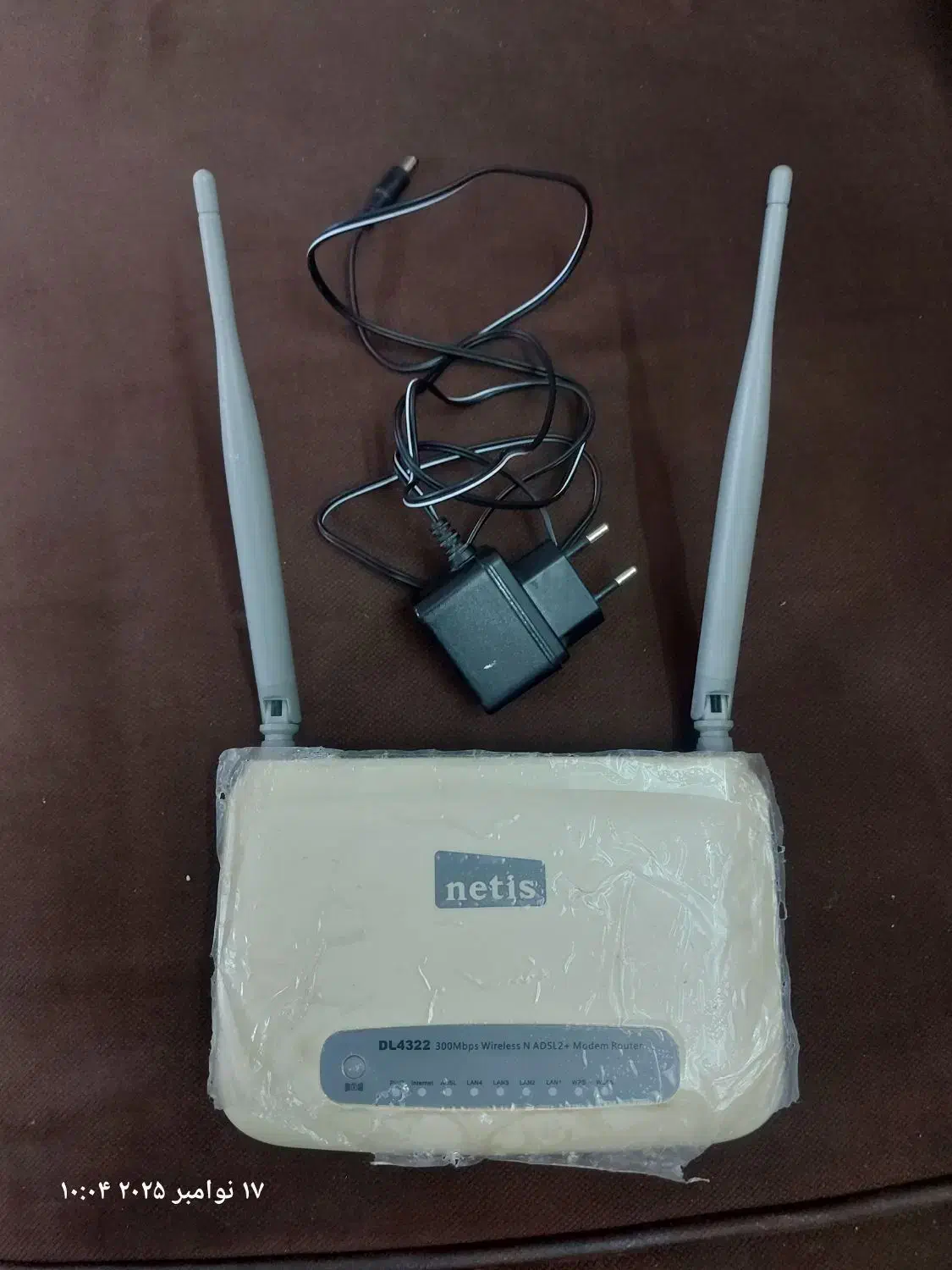 مودم دو آنتن Adsl نتیس با ۴پورت شبکه قوی|مودم و تجهیزات شبکه|اردبیل, |دیوار