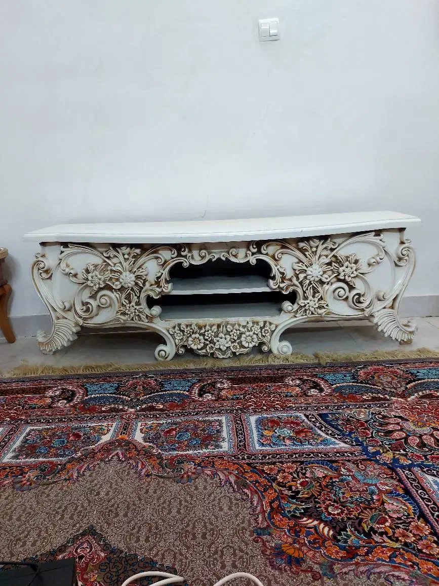 میز تلویزیون منبت کاری شده|میز تلویزیون|فشاپویه, |دیوار