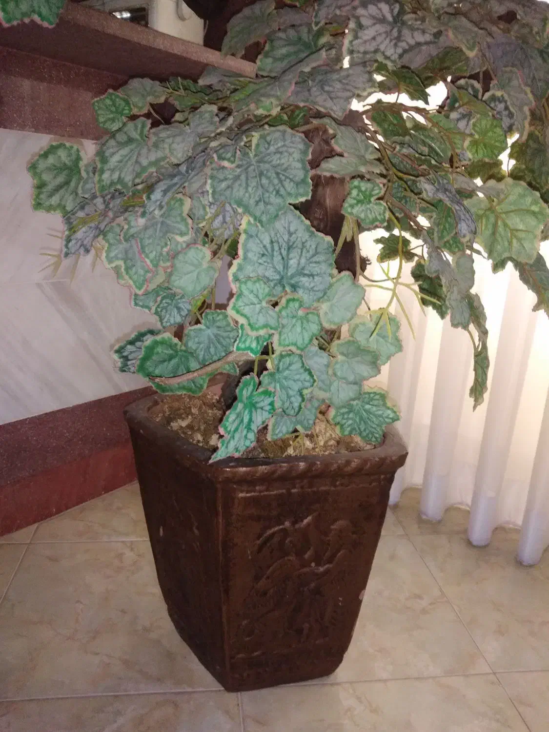 گلدون با گل بلند|گل مصنوعی|ساری, |دیوار