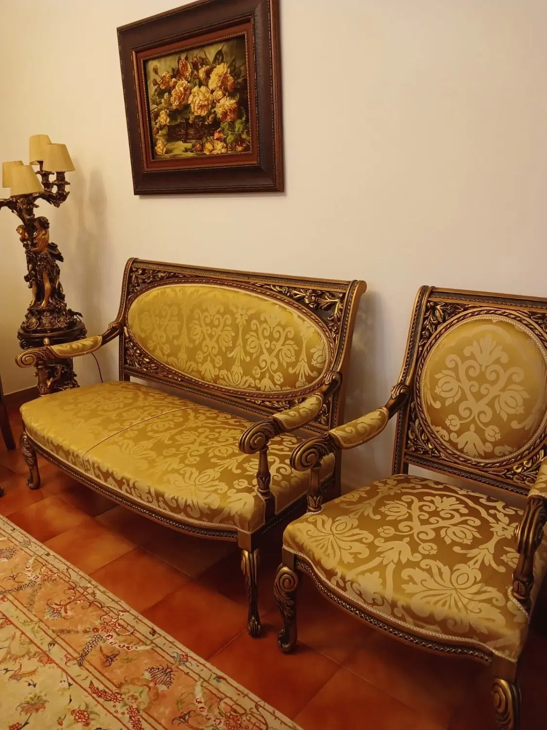 مبل کلاسیک ۹نفره|مبلمان خانگی و میز عسلی|تهران, عباس‌آباد|دیوار