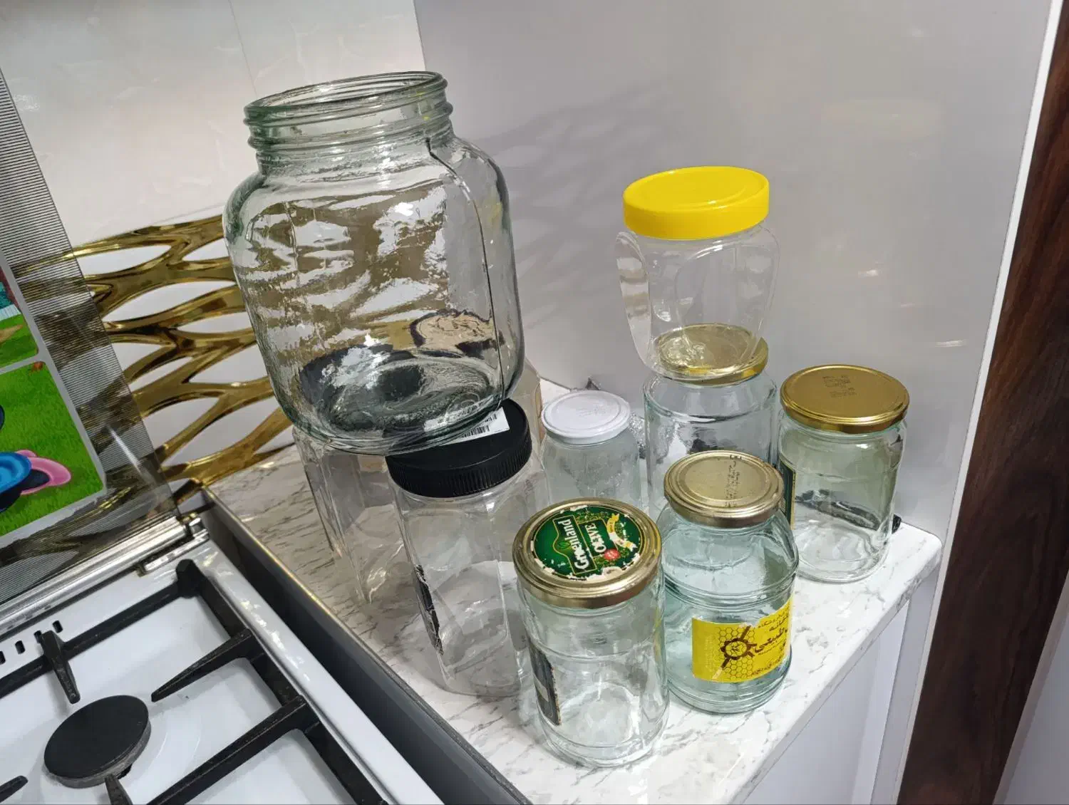 ظرف شیشه ای|ظروف نگهدارنده، پلاستیکی، یک‌بارمصرف|تبریز, |دیوار