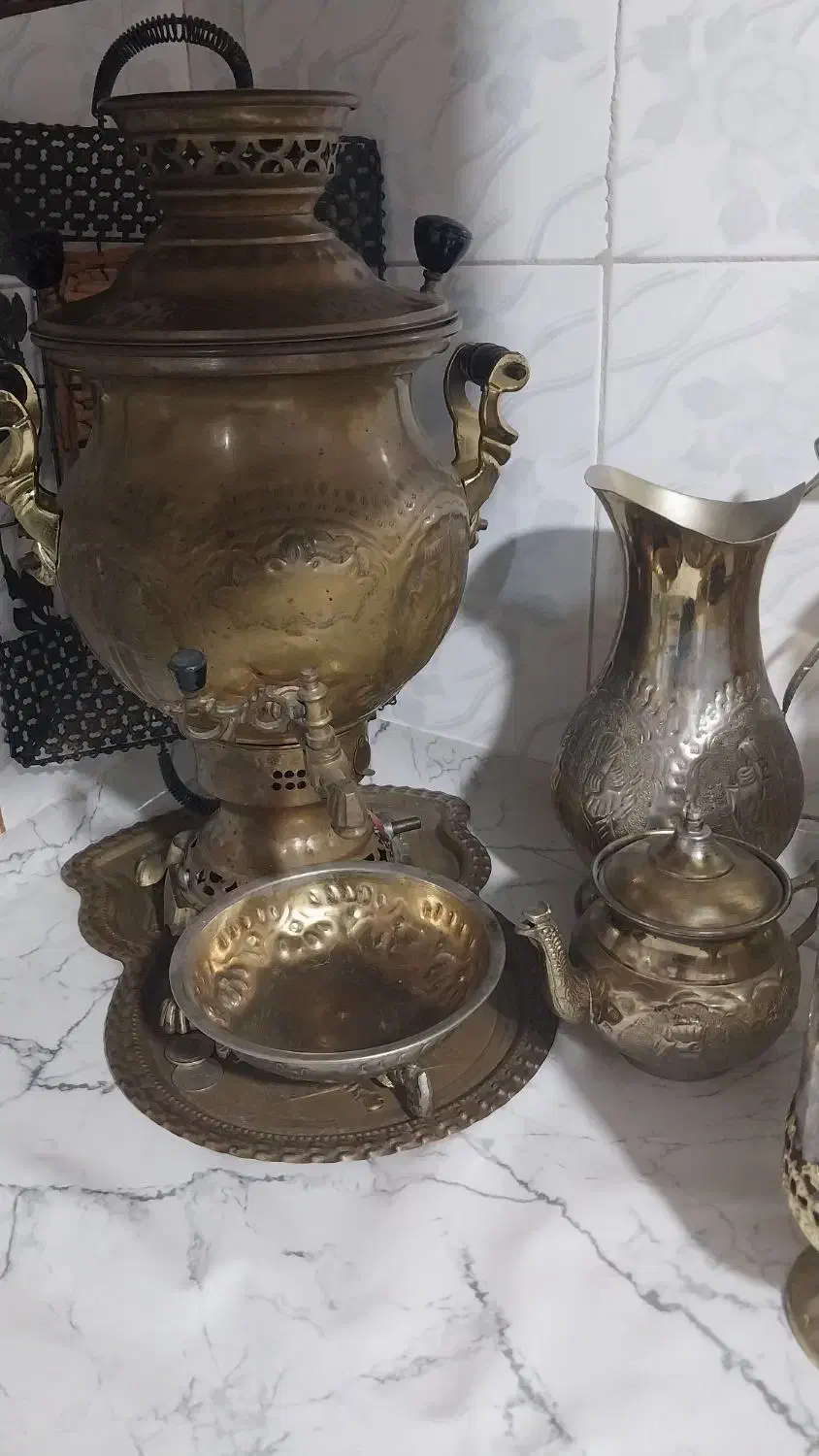 سماور برنجی|سماور، چایساز، قهوهساز|مشهد, طبرسی شمالی|دیوار