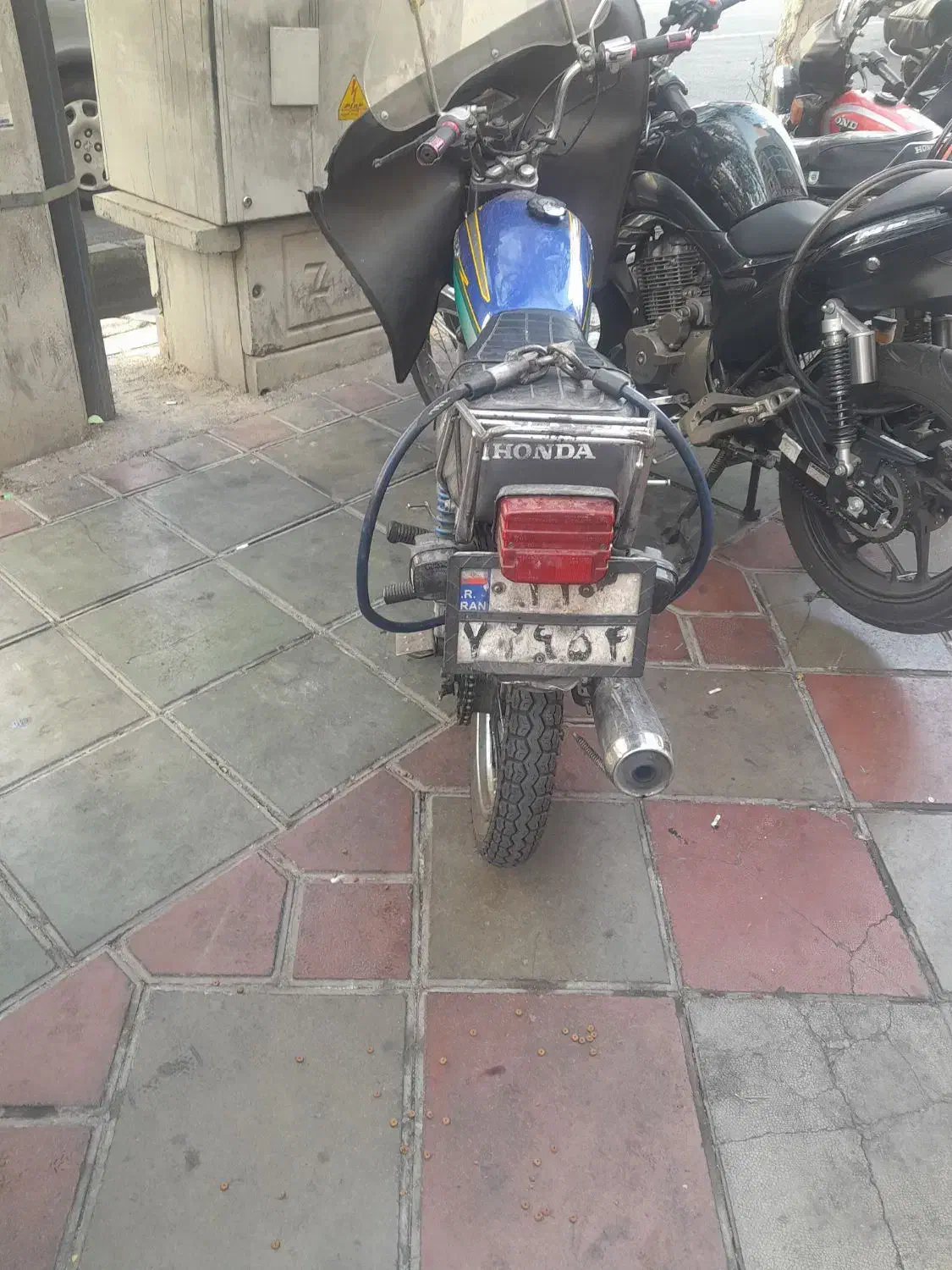 موتور هندا مزایده پلاک ملی|موتورسیکلت|تهران, دبستان|دیوار