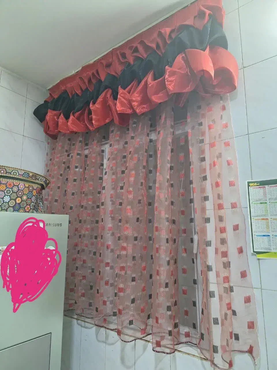 پرده|پرده، رانر، رومیزی|خمینی‌شهر, |دیوار