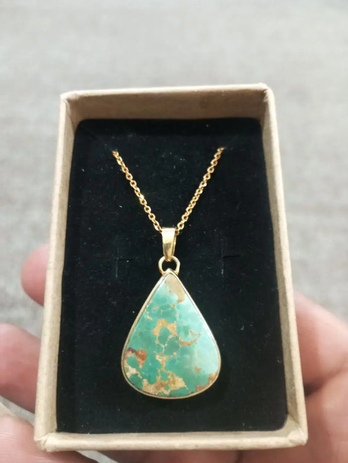 گردنبند نقره اب کاری شده طلا|جواهرات|کارون, |دیوار