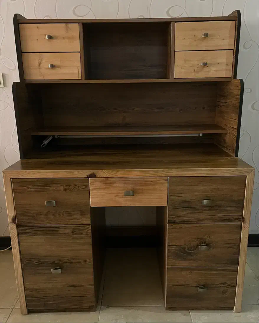 میز تحریر و کتابخانه|میز تحریر و کامپیوتر|کیش, |دیوار