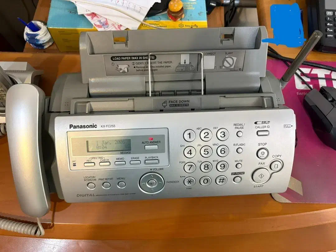 تلفکس با گوشی بی سیسم پاناسونیک|پرینتر، اسکنر، کپی، فکس|تهران, ازگل|دیوار