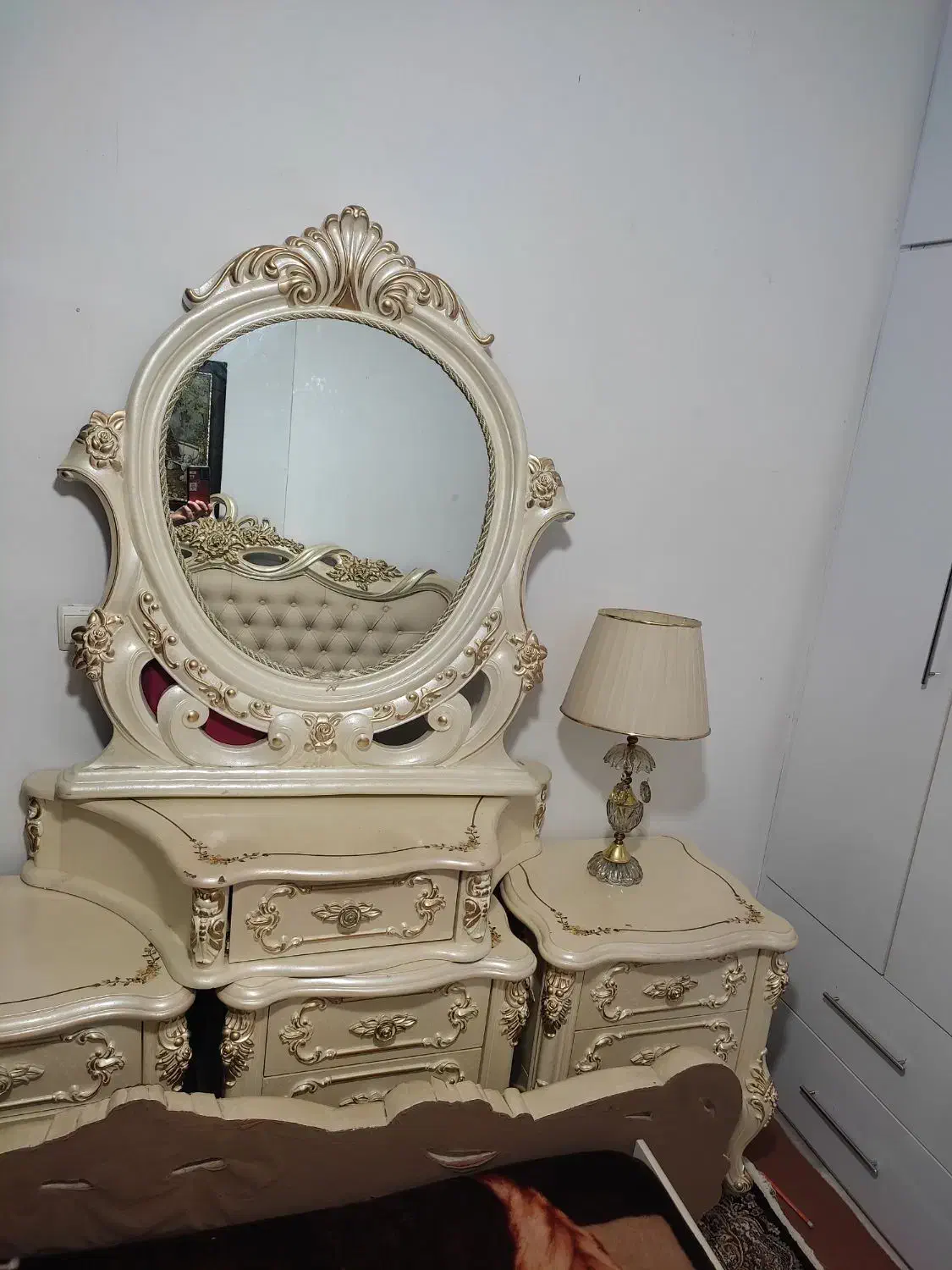 سرویس تختخواب دو نفره در حد نو|تخت و سرویس خواب|گلبهار, شهر جدید گلبهار|دیوار