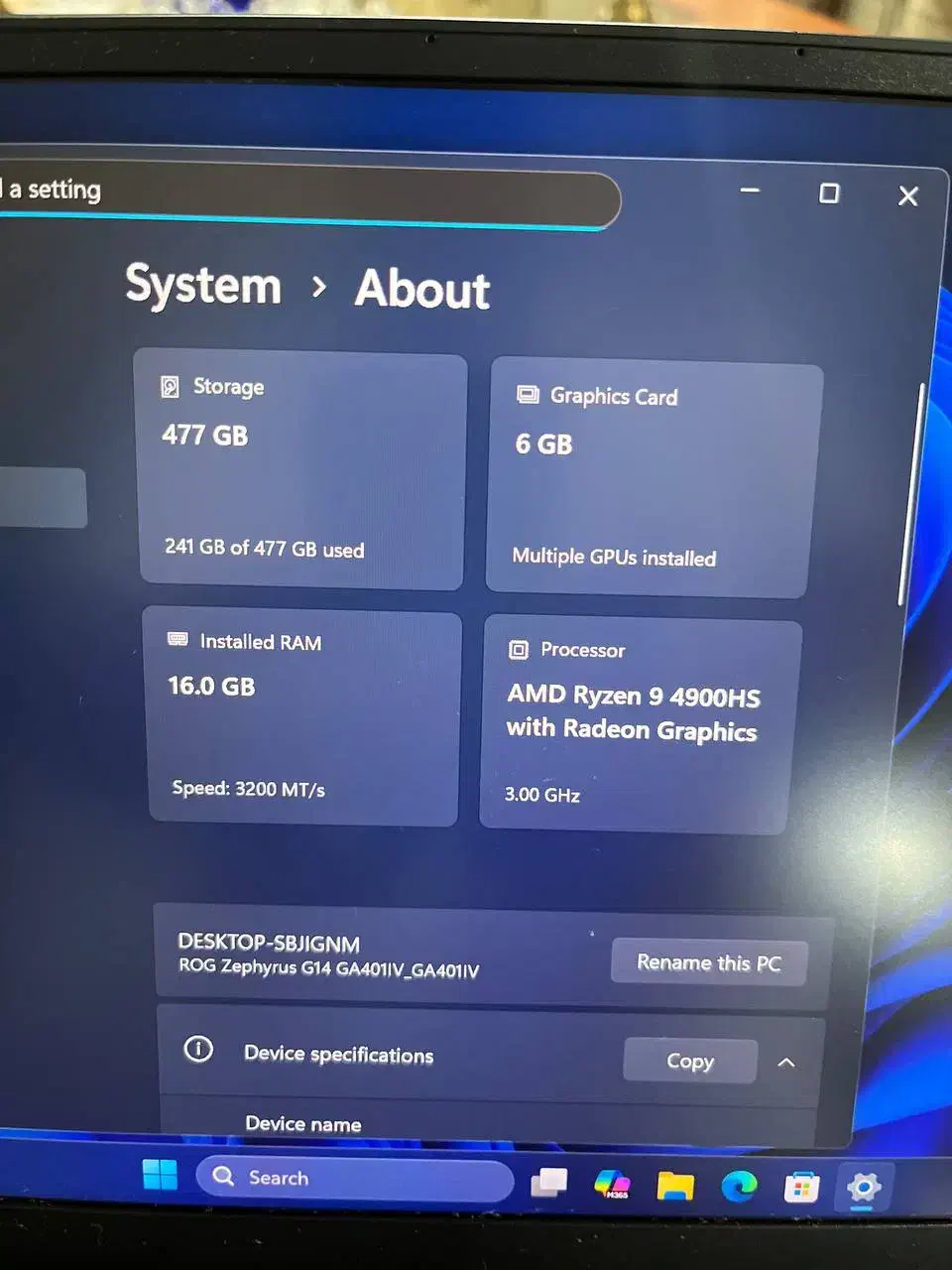 لپتاپ ROG Zephyrus|رایانه همراه|تهران, مدائن|دیوار