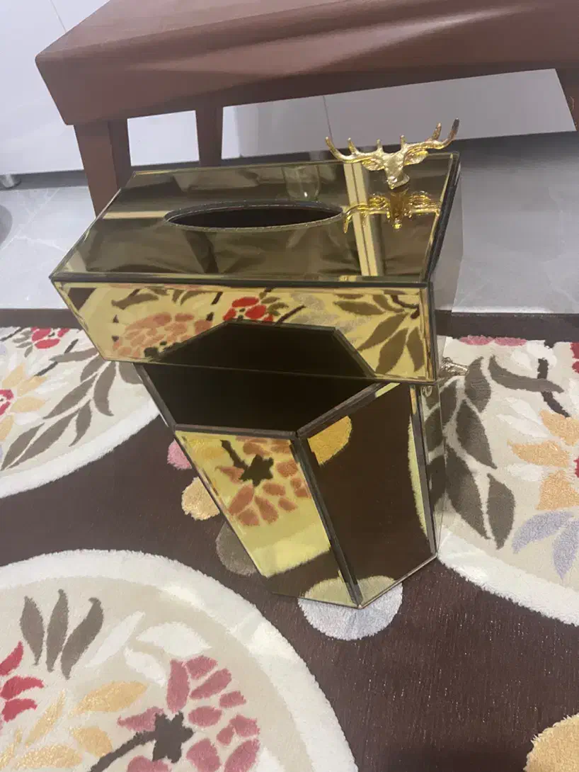 سطل و جا دستمال آینه ای|صنایع دستی و سایر لوازم تزئینی|ماکو, |دیوار