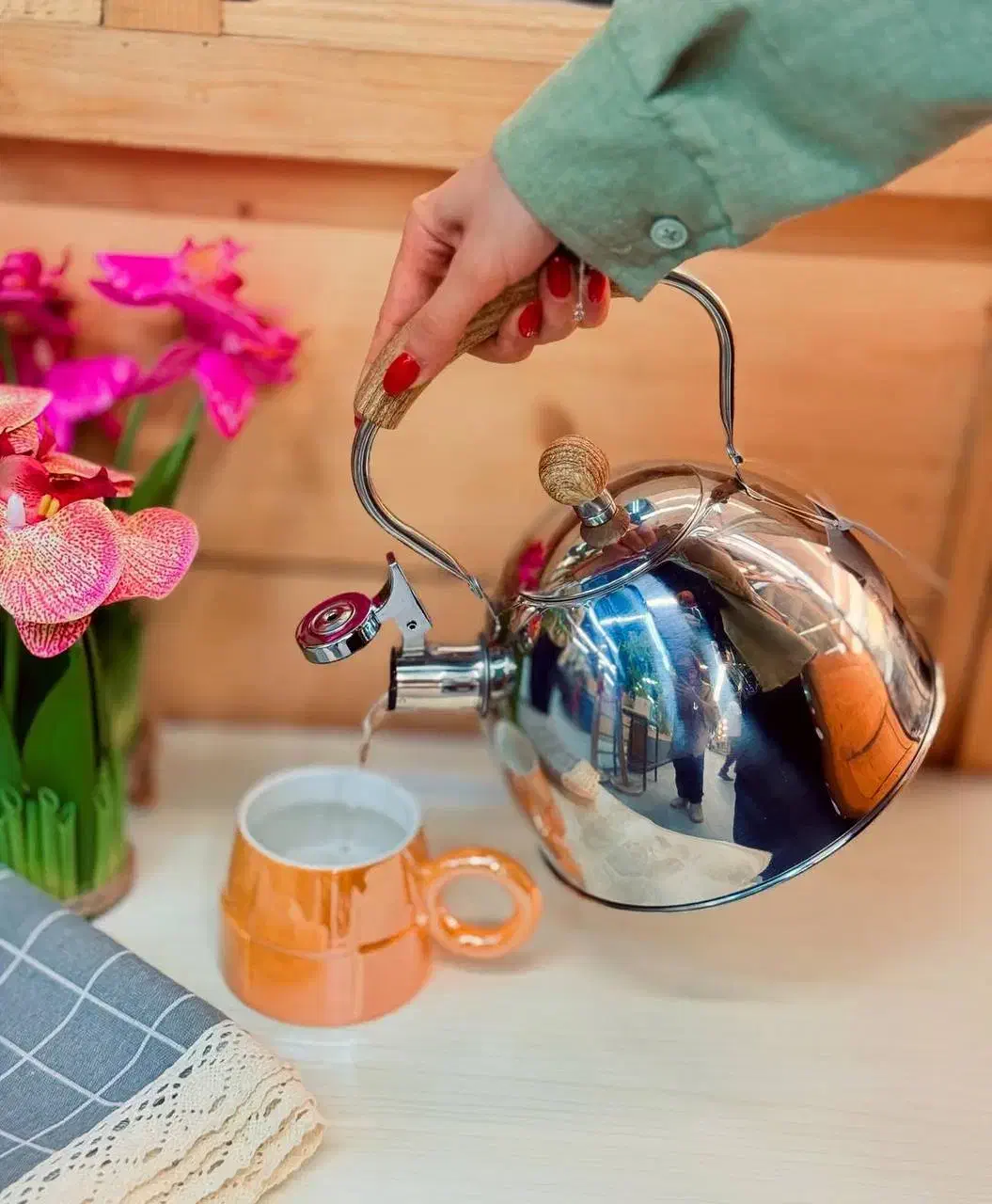 کتری سوتی استیل وارداتی|قوری، کتری، قهوهساز دستی|بیرجند, |دیوار