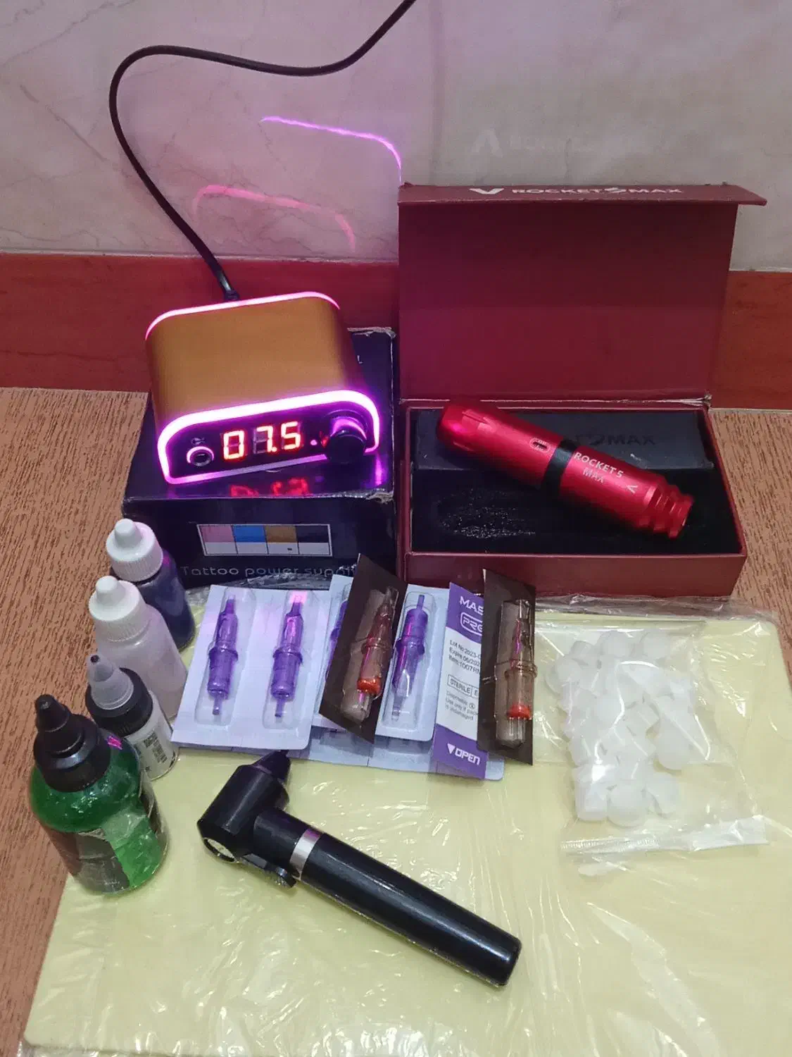 دستگاه تتو همراه لوازم|آرایشی، بهداشتی، درمانی|قائمشهر, |دیوار