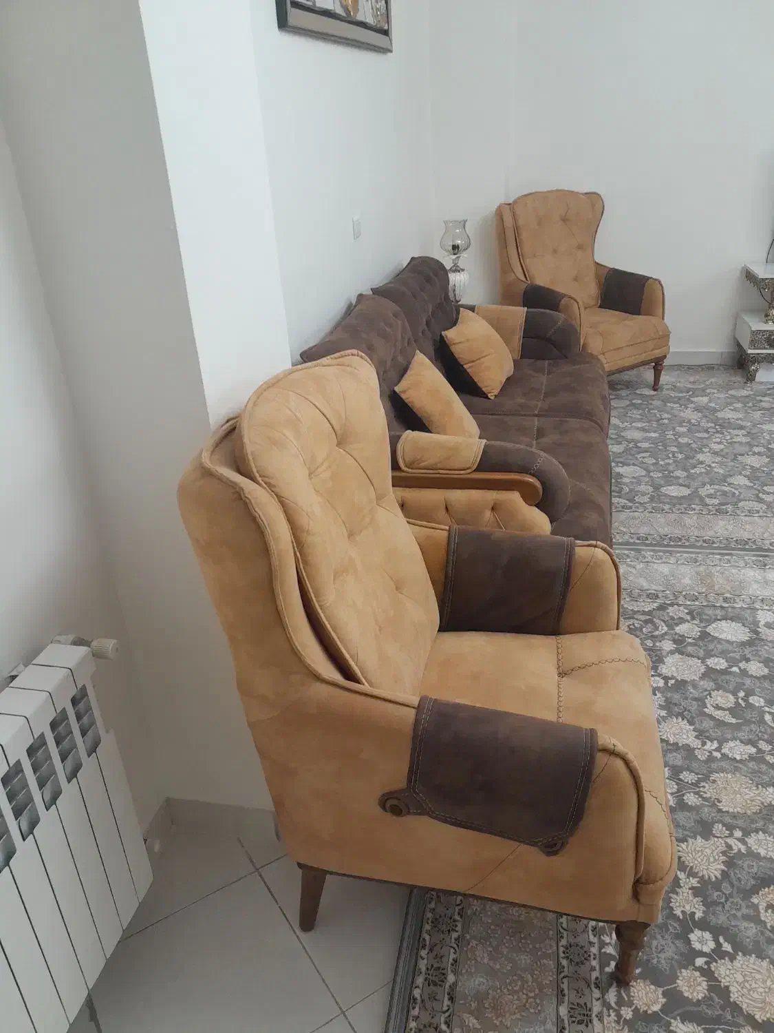 مبل راحتی  چستر ۵ نفره +ست نهار خوری ۴نفره|مبلمان خانگی و میز عسلی|تهران, خاک سفید|دیوار