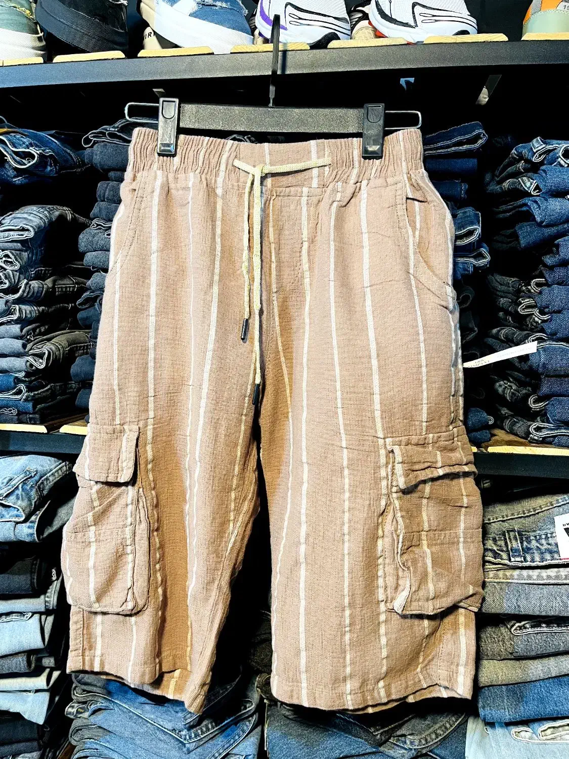 شلوارک کارگو لینن۲۹۰هزار|لباس|شاهرود, |دیوار