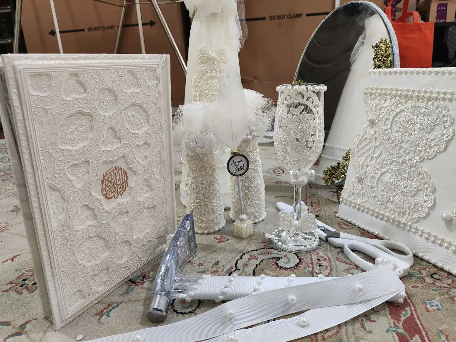 ست بله برون و عقد مرواریدی|زیورآلات و اکسسوری|بومهن, |دیوار