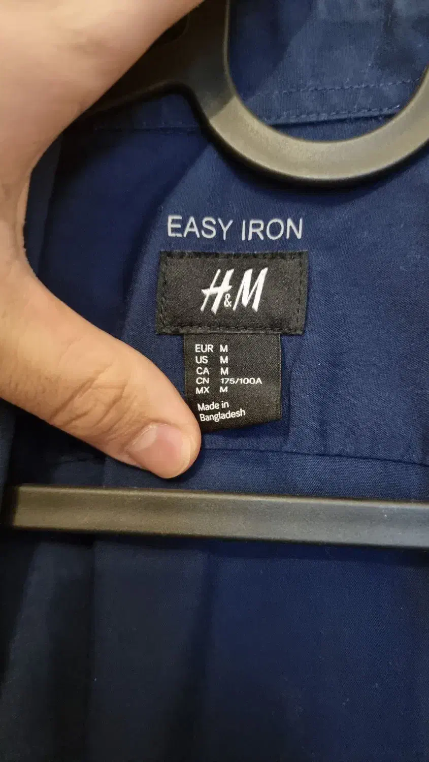 پیرهن H&M مدل EASY IRON سرمهای|لباس|تهران, قیطریه|دیوار