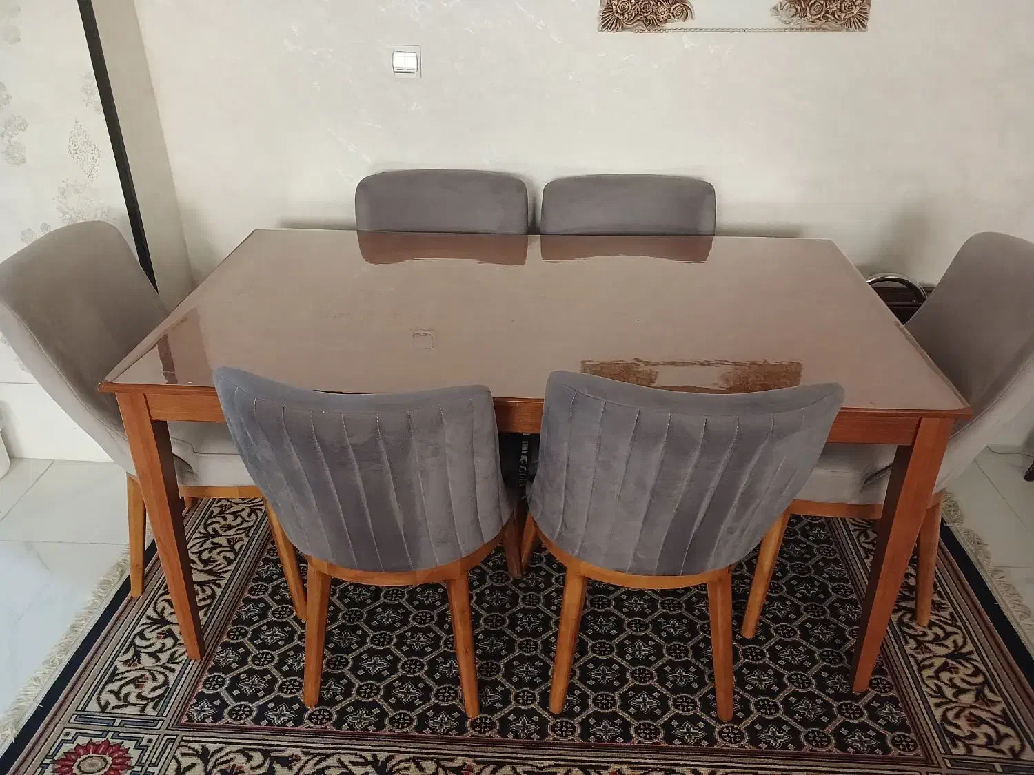 میز ناهار خوری شش نفره ..نو|میز و صندلی غذاخوری|فسا, |دیوار