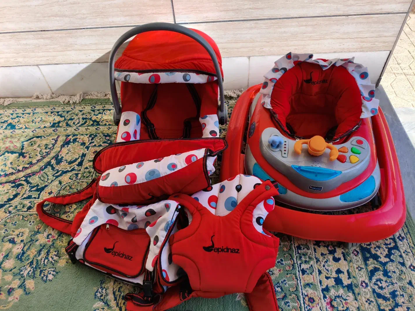 ست روروک و کریر سیسمونی نوزاد|اسباب و اثاث بچه|گنبد کاووس, |دیوار