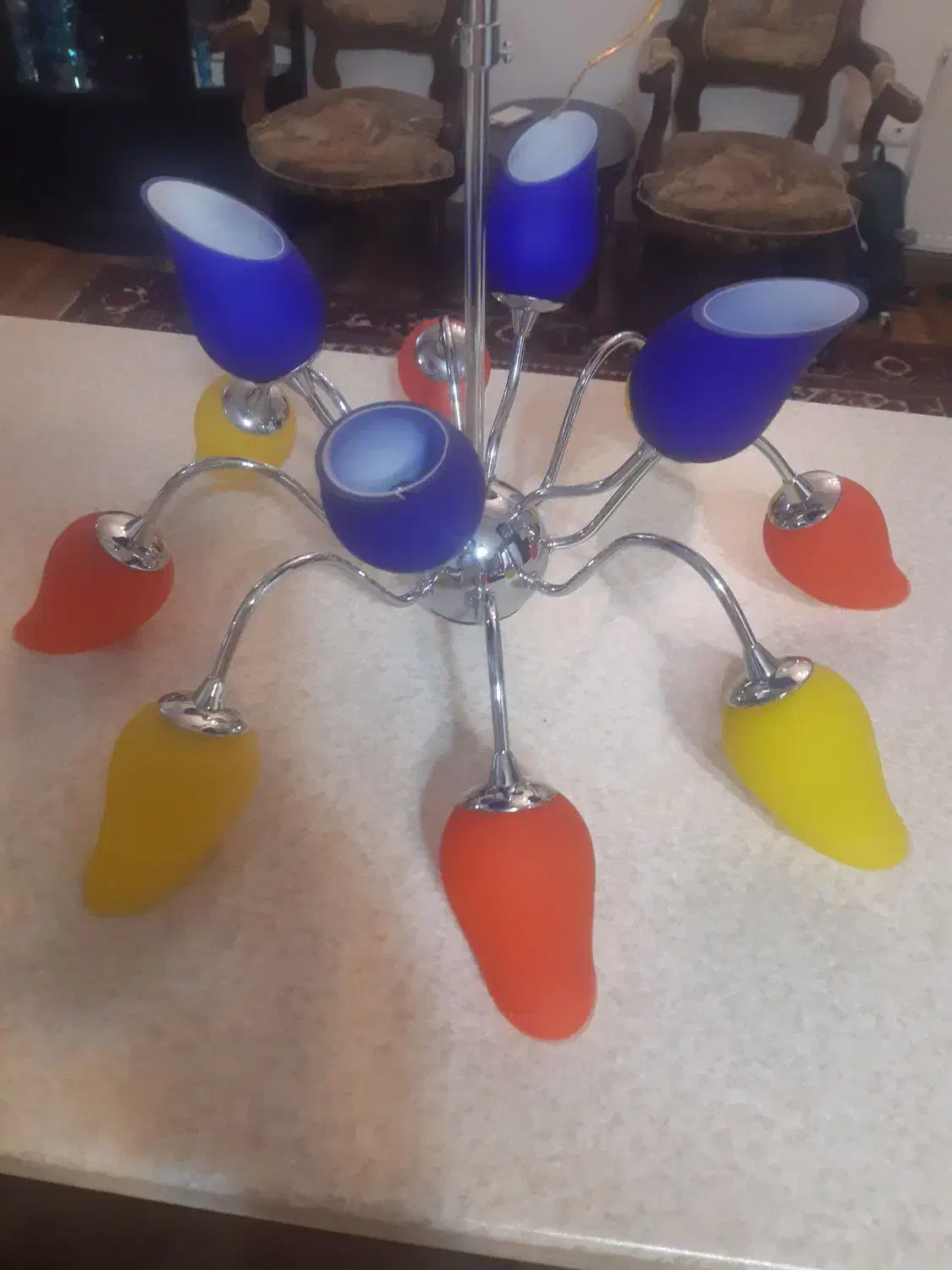 لوستر انتیک|لوستر و چراغ آویز|تبریز, |دیوار