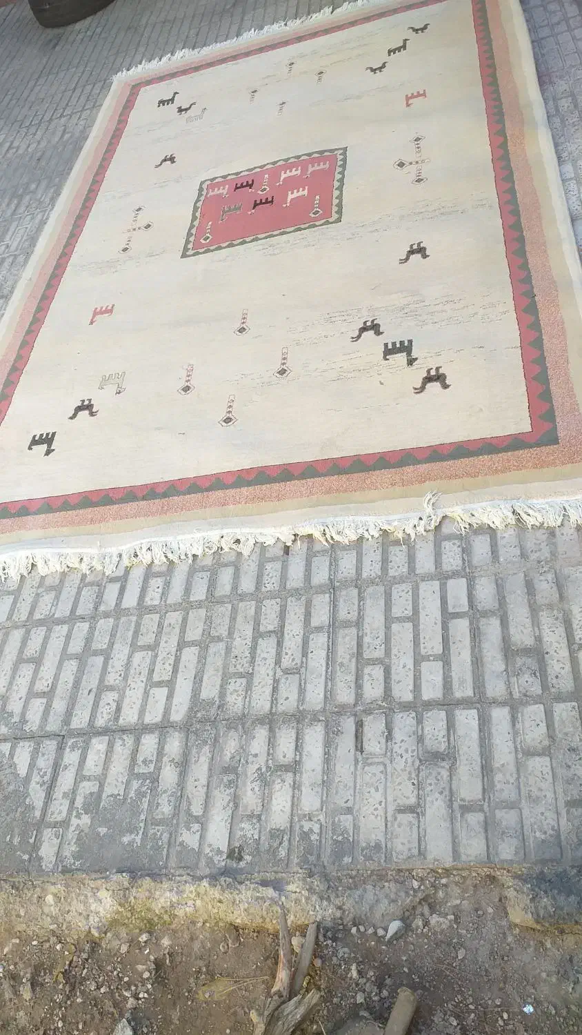 دو عدد گلیم فرش|گلیم، جاجیم، گبه|ایلام, |دیوار