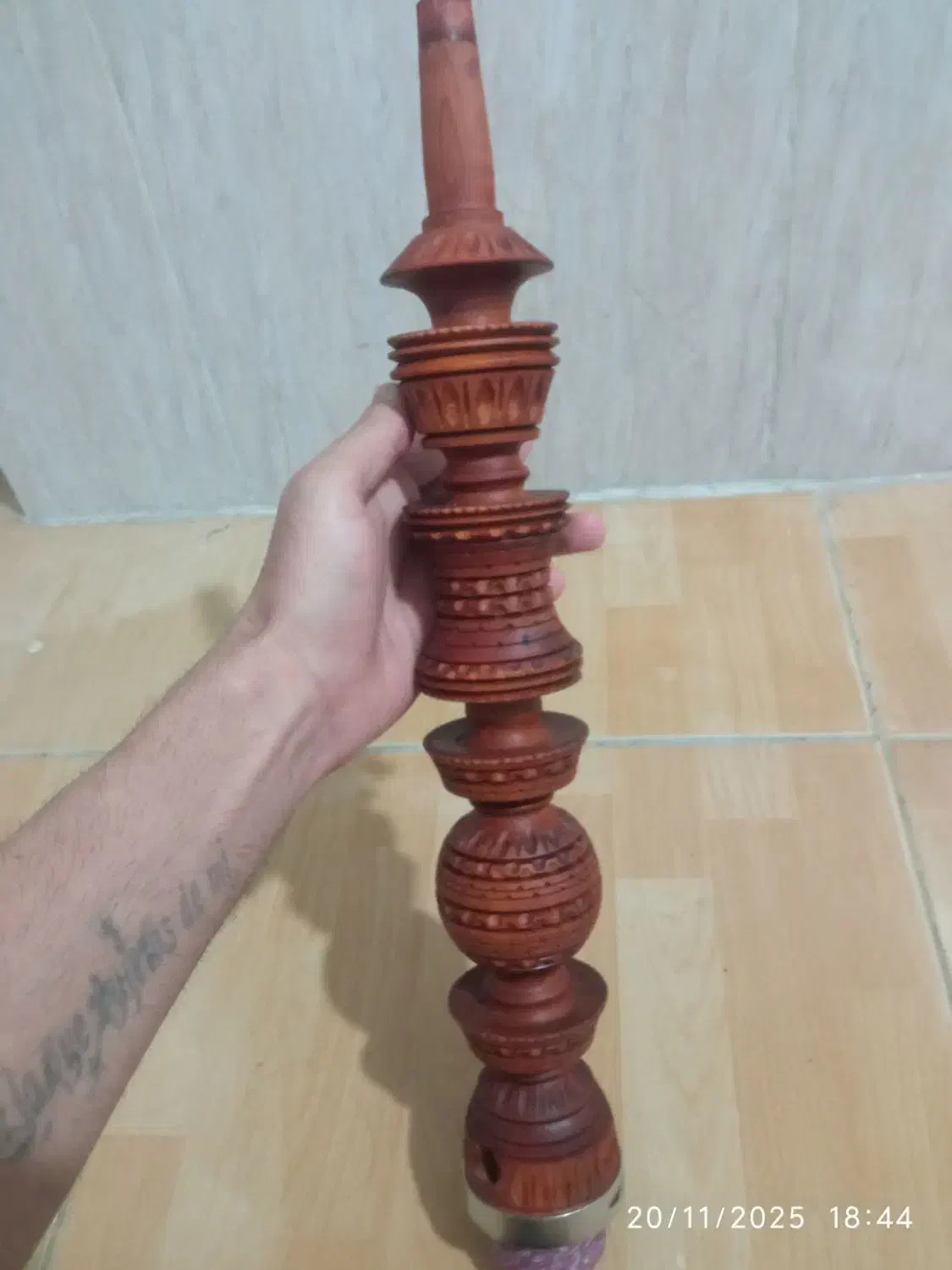 قلیون طرح قاجاری سرخه اصل|کلکسیون اشیاء عتیقه|گرگان, |دیوار