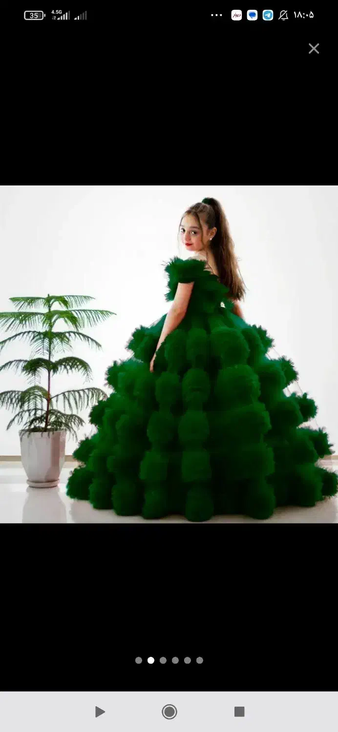 کرایه لباس مجلسی دخترانه لباس پرنسسی لباس عروسکی|کفش و لباس بچه|شیراز, لب آب|دیوار