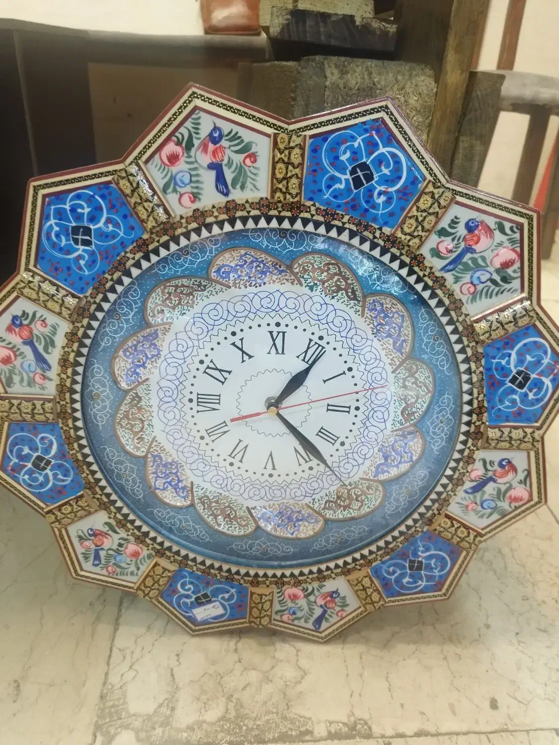 ساعت مینا کاری|ساعت دیواری و تزئینی|اندیشه, اندیشه فاز ۳|دیوار