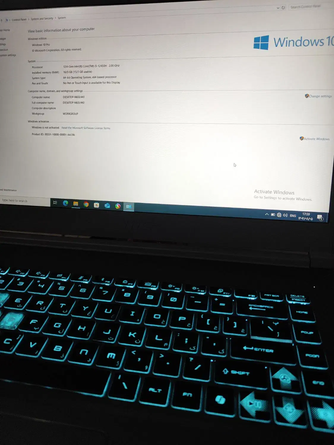 لپ تاپ گیمینگ MSI Thin 15 B12UCX  مخصوص رندرینگ|رایانه همراه|تنکمان, |دیوار