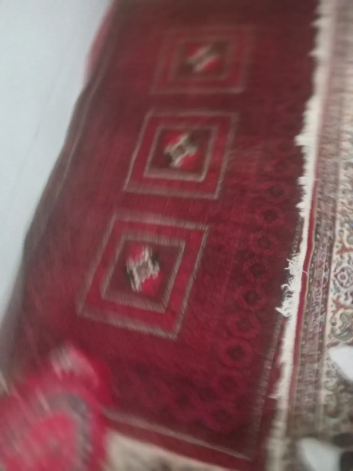 فرش قدیمی ترکمن ۲عدد|فرش|نیشابور, باغرود|دیوار