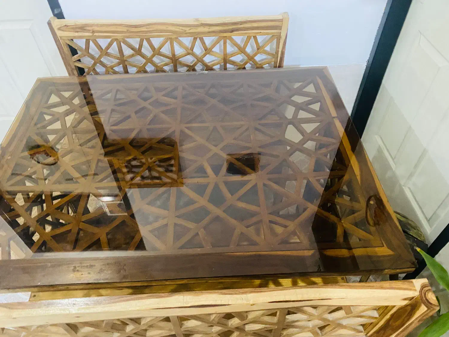 ناهار خوری ۴نفره گره‌چینی|میز و صندلی غذاخوری|فسا, |دیوار